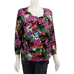 Joseph A. Women's Plus Size 3/4-sleeve Cardigan
