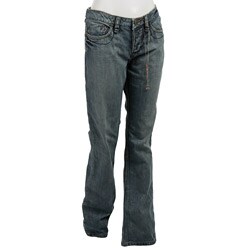 FINAL SALE Odyn Women's 'Agent Blu' Slim Bootcut Jeans