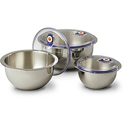 Freshvac 6-piece Stainless Steel Mixing Bowl Set