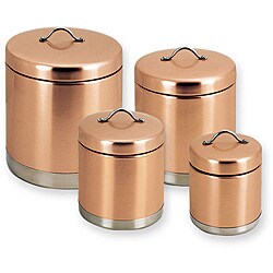 Gemini Satin Finish Canisters (Set of 4)