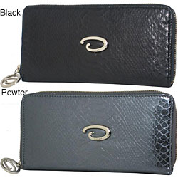 O by Oscar de la Renta Serpiente Zip Wallet
