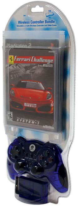 PS2 - Wireless Contoller and Ferrari Challenge