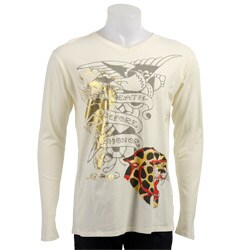 Ed Hardy Men's 'Leopard' Long-sleeve T-shirt