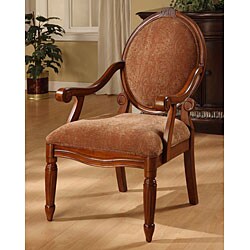 Oval-tip Burnt Paisley Arm Chair