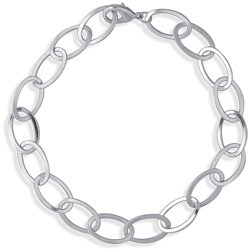 Silvertone 18-inch Stadium Chain Necklace