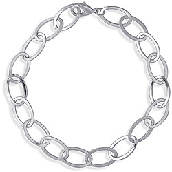 Silvertone 36-inch Stadium Chain Necklace