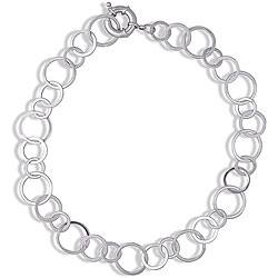 Silvertone 18-inch Monde Chain Necklace