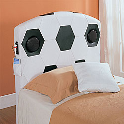 Upholstered MP3 Soccer Headboard