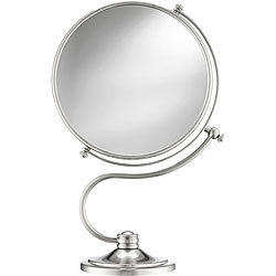 Conair Curved Matte Nickel 7.5-inch 1x-7x-12x Spot Vanity Mirror