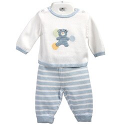 Absorba Infant Boy's Bear Sweater and Pant Set