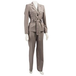 FINAL SALE Anne Klein Women's Belted Pant Suit
