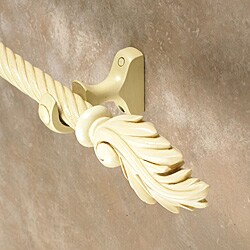 Cassidy West 6-foot Twist Wood Curtain Rod Set