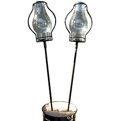 Pewter Love Torch Set with Table Stakes (Set of 2)