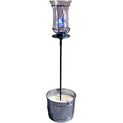 Pewter 22-inch Table Stake with Champagne Torch