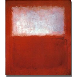 Mark Rothko, 'White over Red' Unframed Stretched-canvas Art