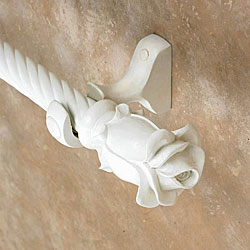Cassidy West Twist-wood 4-foot Curtain Rod Set