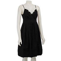 FINAL SALE Eliza J Women's Empire-waist Eyelet Dress