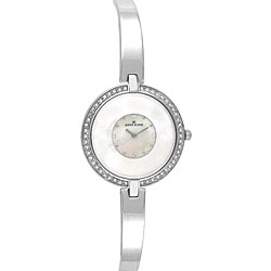 AK Anne Klein Women's Silvertone Bangle Watch