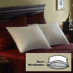 330 Thread Count Circle of Down Pillows with Cover (Set of 2)