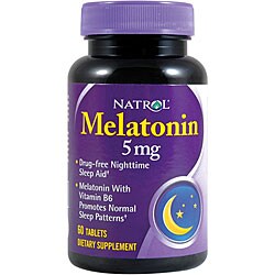 Natrol Melatonin 5mg Pills (Pack of 4 60-count Bottles)