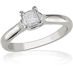 14k Gold 1/4ct TDW IGL Certified Diamond Ring (G-H, I1-I2)