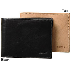 Kozmic Men's Leather Bi-fold Wallet