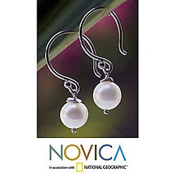 Pearl 'Snow Queen' Earrings (Thailand)