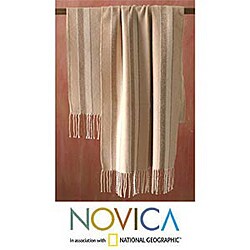 'Gentle Fawn' Alpaca Wool Shawl (Peru)