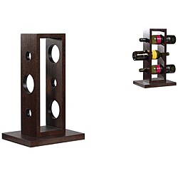 Oak Veneer Wood Finish Wine Rack