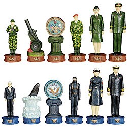 Army vs. Navy Chess Set