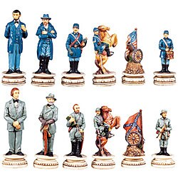 U.S. Civil War Chess Piece Set