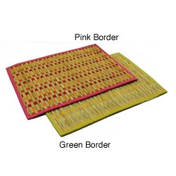 Set of Four Woven Grass Placemats (India)
