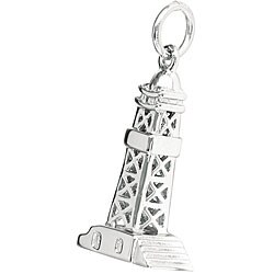 Sterling Silver Oil Rig Charm