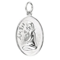 Sterling Silver 'Amen' Praying Child Charm