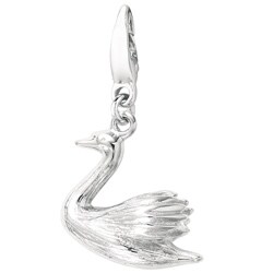 Sterling Silver Swan Charm
