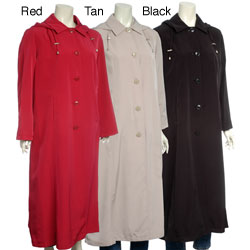 Regent Women's Petite Packable Long Travel Coat
