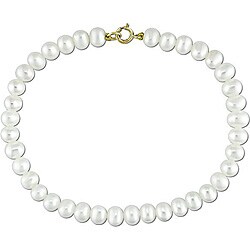 White Freshwater Pearl Bracelet (4-5 mm) (Case of 6)