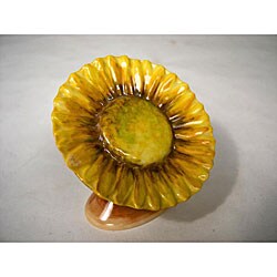 Limoges Yellow Sunflower Keepsake Box