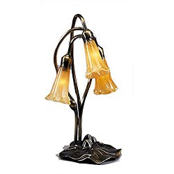 Lily Amber Tiffany-style Lamp