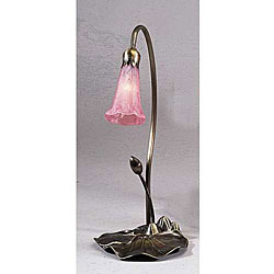 Lily 1-light Pink Tiffany-style Lamp