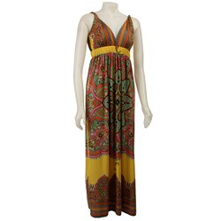 Blush Women's Paisly Print Maxi Dress