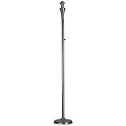 Dakotah Antique Nickel Torchiere Floor Lamp
