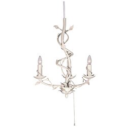 Mini 3-light Antique White Chandelier