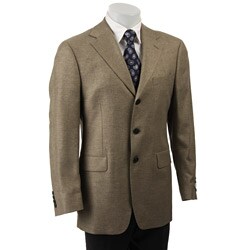 Arnold Brant Men's Silk/Rayon from Bamboo Olive 3-button Blazer