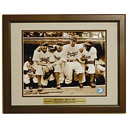 Jackie Robinson's First Game Framed Photograph