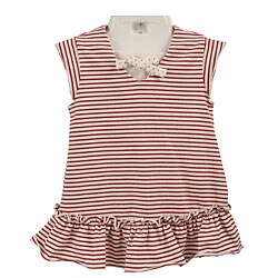 FINAL SALE Minibasix Infant Girl's Nautical Striped Dress