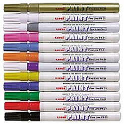 Uni-Paint 12-piece Oil-based Paint Marker Set
