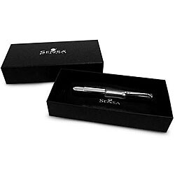 Sensa Meridian Crystal Silver Medium Point Fountain Pen