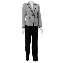 Tahari ASL Women's Houndstooth Pant Suit