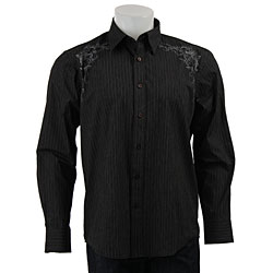 Michael Brandon Men's Long-sleeve Stripe Shirt